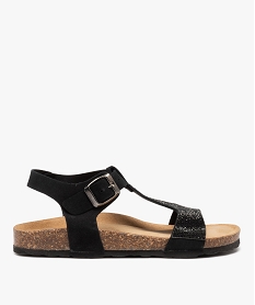 GEMO Sandales salomés à bride strass femme noir standard