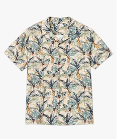 chemise manches courtes imprime palmiers homme imprimeI940901_4