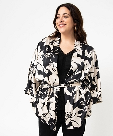 GEMO Veste imprimée façon kimono femme grande taille Imprimé