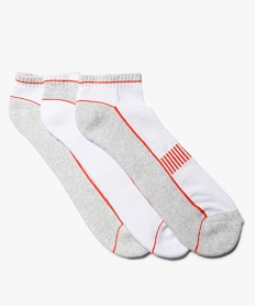 chaussettes de sport homme ultra courtes en maille bouclette (lot de 3) blanc standardI943301_1