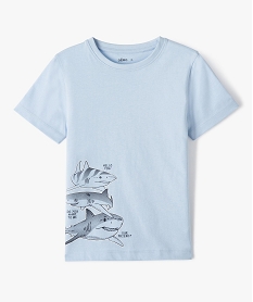 tee-shirt garcon a manches courtes avec motifs bleuI944201_1