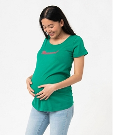 GEMO Tee-shirt de grossesse à manches courtes en coton Imprimé