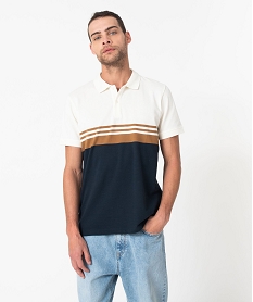 BLOUSON NOIR POLO BLANC/ MARINE