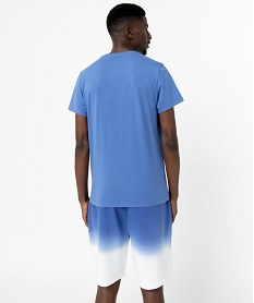 tee-shirt a manches courtes imprime homme - roadsign bleuI951301_3