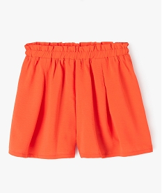 short ample avec taille elastique fille orange shortsI958501_1
