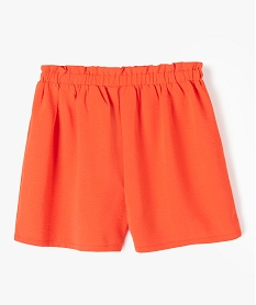 short ample avec taille elastique fille orange shortsI958501_3