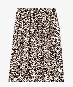 jupe longue a motif leopard femme grande taille imprimeI964501_4
