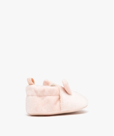 chaussons de naissance bebe fille lapin en velours rose chaussures de naissanceI970301_4