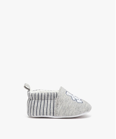 GEMO Chaussons de naissance bébé garçon rayés - LuluCastagnette blanc standard