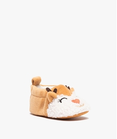 GEMO Chaussons de naissance bébé garçon en forme danimal beige standard