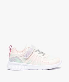 GEMO Baskets fille multicolores à paillettes style jogger Multicolore