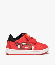 GEMO Baskets garçon à scratchs imprimées Flash McQueen - Cars rouge standard