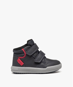 GEMO Baskets garçon mid-cut unies à double scratch - Geox Rouge