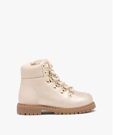 GEMO Boots irisées style randonnée fille dore