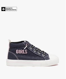 GEMO Baskets fille mid-cut déperlantes Bleu