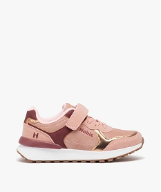 GEMO Baskets fille unie style running effet métallisé - Hobiz rose standard