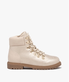GEMO Boots irisés avec lacets montagne fille dore