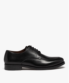 derbies homme dessus en cuir a semelle debordante - taneo noir chaussures de villeJ000501_1