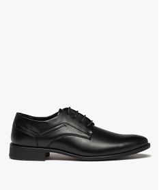 derbies homme classiques unis a lacets ronds noirJ001101_1