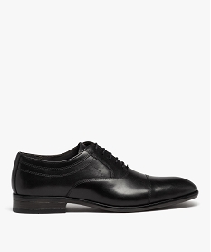 derbies homme classiques dessus en cuir uni - taneo noirJ002401_1