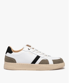 GEMO Baskets homme multicolores avec dessus en cuir - Alma Planète blanc chine