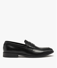 GEMO Mocassins dessus cuir homme - Tanéo Noir