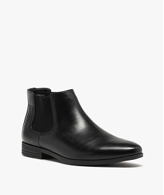chelsea boots avec elastiques textures homme noirJ007501_3