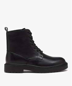 boots homme unies a lacets style casual noirJ008101_2