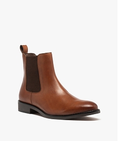 chelsea boots dessus cuir homme - taneo brunJ010701_2
