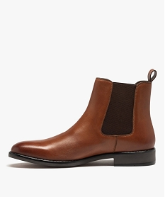 chelsea boots dessus cuir homme - taneo brunJ010701_3