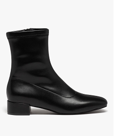 GEMO Boots chaussettes à tige souple femme Noir