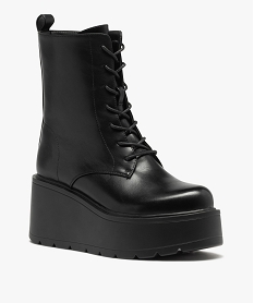 boots femme unies a talon compense noirJ029701_3