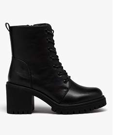 boots a talon et epaisse semelle crantee femme noirJ030001_1