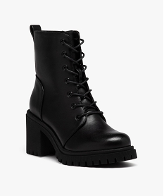 boots a talon et epaisse semelle crantee femme noirJ030001_2