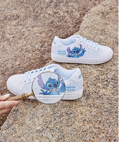 GEMO Baskets femme imprimées Stitch et fermeture à lacets - Disney blanc standard