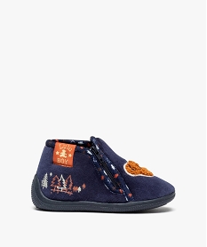 GEMO Chaussons bébé garçon doux à zip - Lulu Castagnette bleu standard