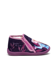 GEMO Chaussons fille bottillons à zip La Reine des Neiges - Disney violet standard