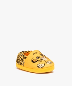 chaussons garcon en jersey imprime simba - roi lion jauneJ041001_2