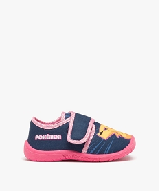 GEMO Chaussons fille bottillons à scratch Pikachu - Pokemon bleu standard