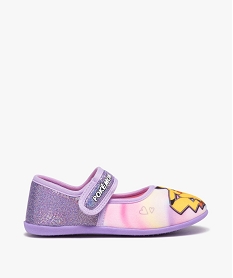 GEMO Chaussons fille ballerines à scratch Pikachu - Pokemon violet standard