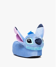 GEMO Chaussons fille pantoufle en forme Stitch - Disney bleu standard