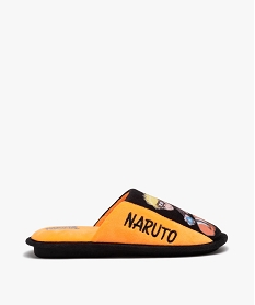 GEMO Chaussons garçon mules plates en velours - Naruto Noir