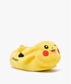 chaussons garcon en volume pikachu - pokemon jauneJ044401_1
