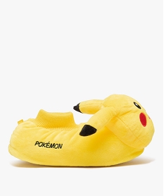 chaussons garcon en volume pikachu - pokemon jauneJ044401_2