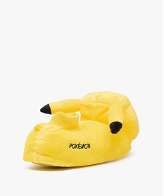 chaussons garcon en volume pikachu - pokemon jauneJ044401_4