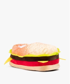 chaussons garcon en volume forme burger multicoloreJ044601_2