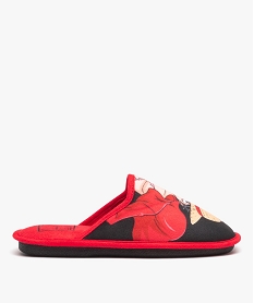 GEMO Chaussons homme mules plates en velours - One Piece rouge standard