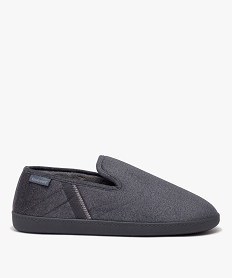 GEMO Chausson homme pantoufles en jersey style denim - Isotoner gris standard