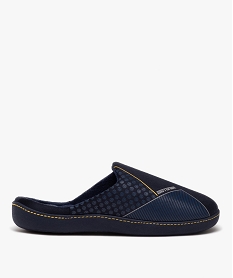 GEMO Chaussons homme mules confort détails en relief - Isotoner Bleu