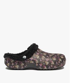 GEMO Chaussons femme sabots fourrés sherpa - Beppi noir standard